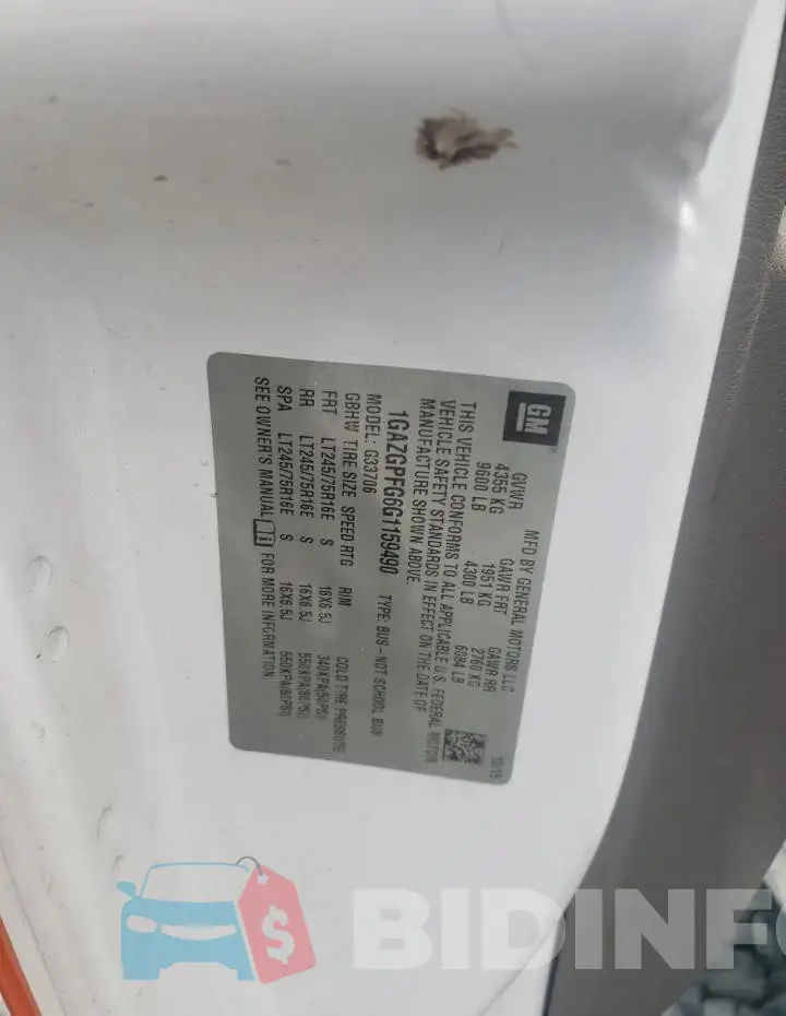 1GAZGPFG6G1159490 Photo# 13