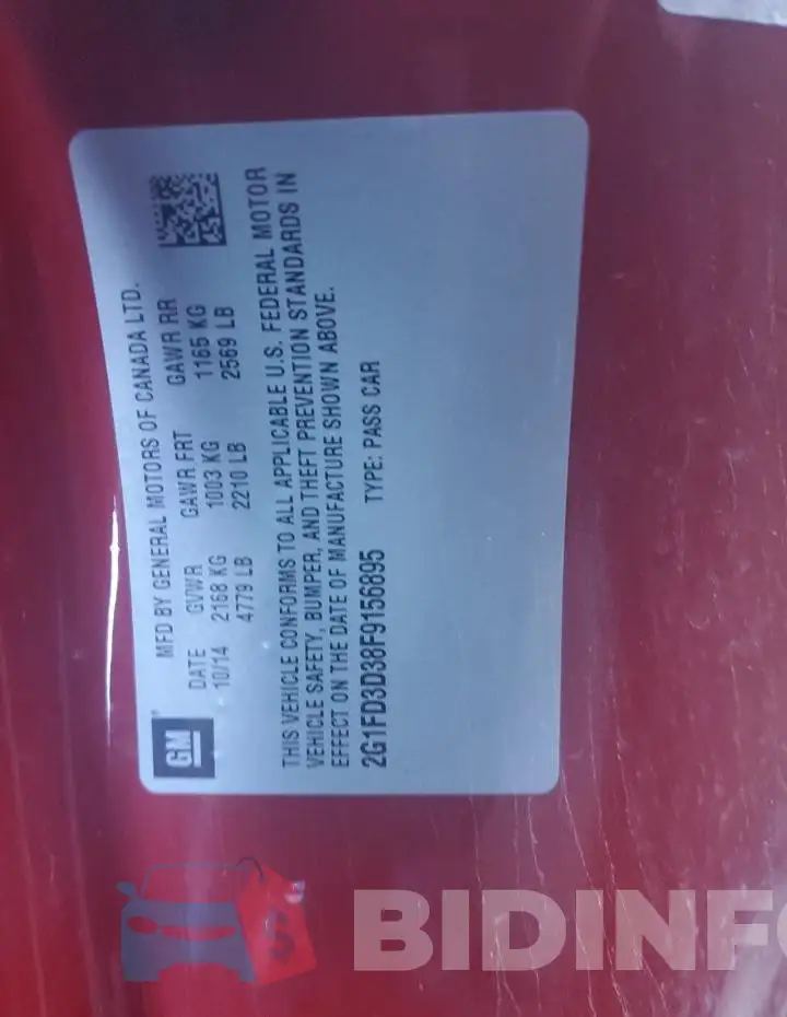 2G1FD3D38F9156895 Photo# 12