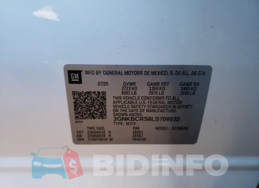 3GNKBCRS8LS709532 Photo# 12