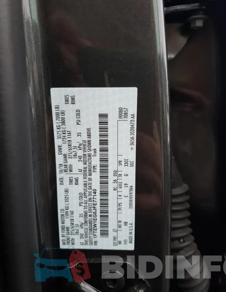 1FTEW1EG0JFE77140 Photo# 13