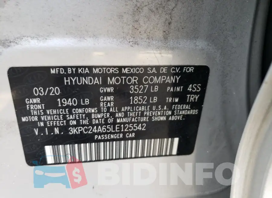 3KPC24A65LE125542 Photo# 12