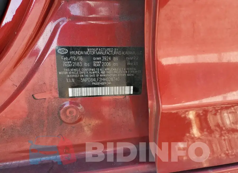 5NPD84LF2HH028740 Photo# 12