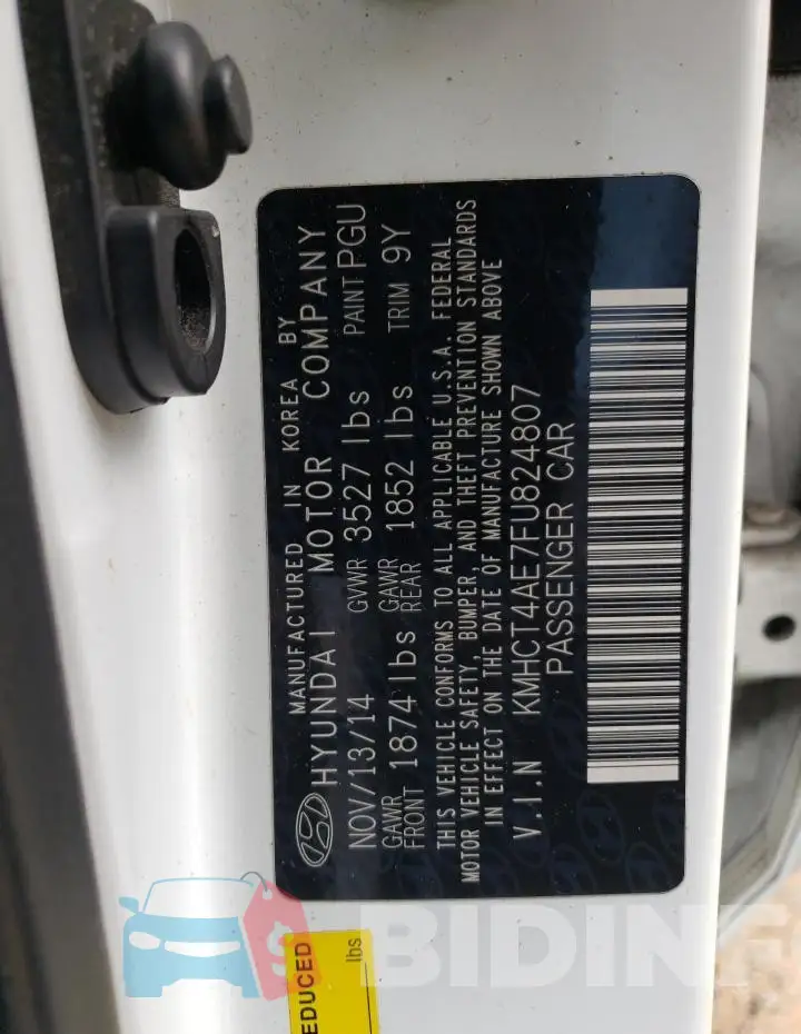 KMHCT4AE7FU824807 Photo# 12