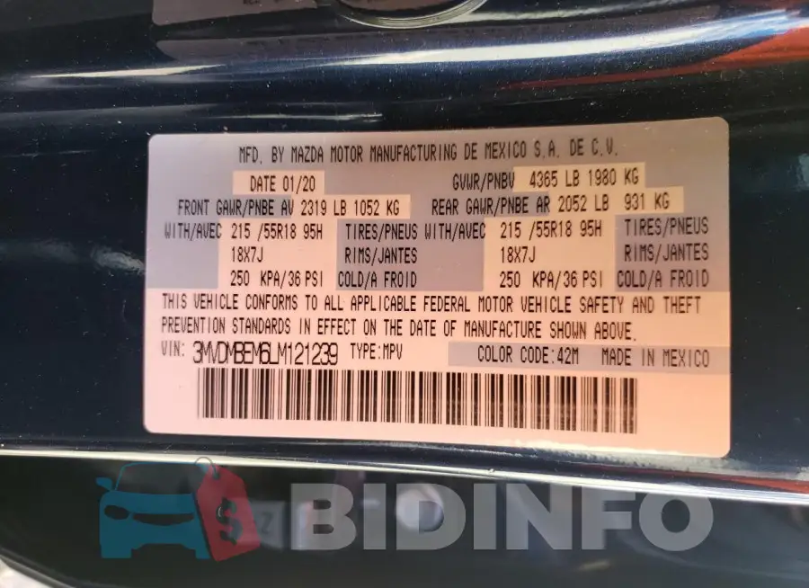 3MVDMBEM6LM121239 Photo# 13