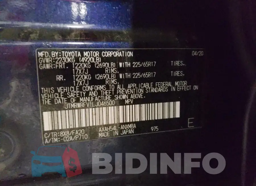 JTMRWRFV1LJ046500 Photo# 12