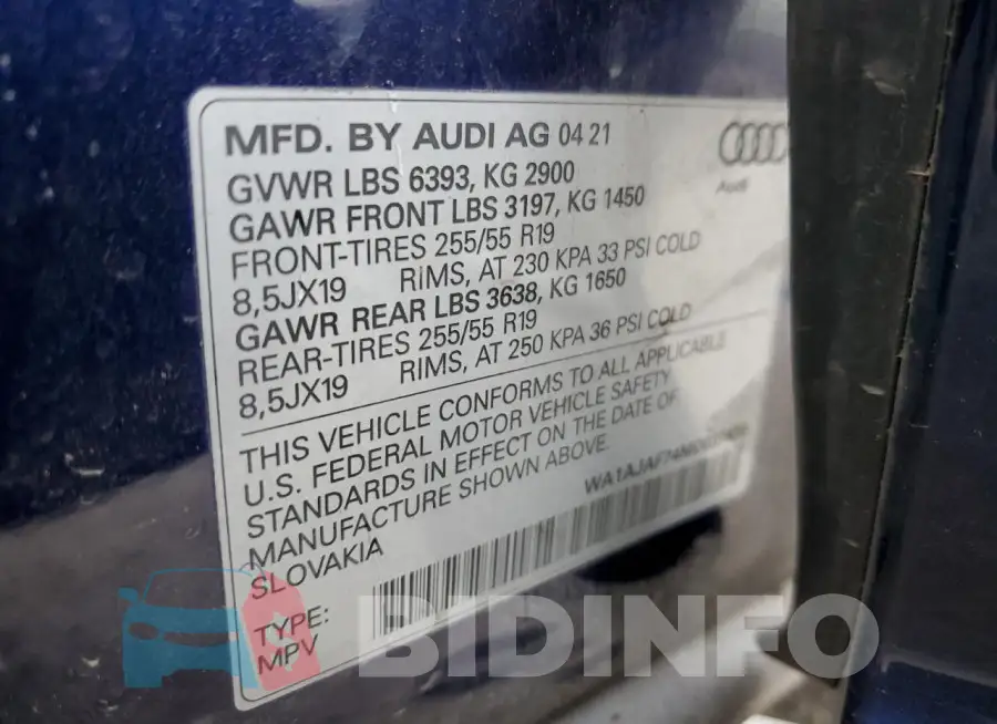 WA1AJAF74MD037430 Photo# 13