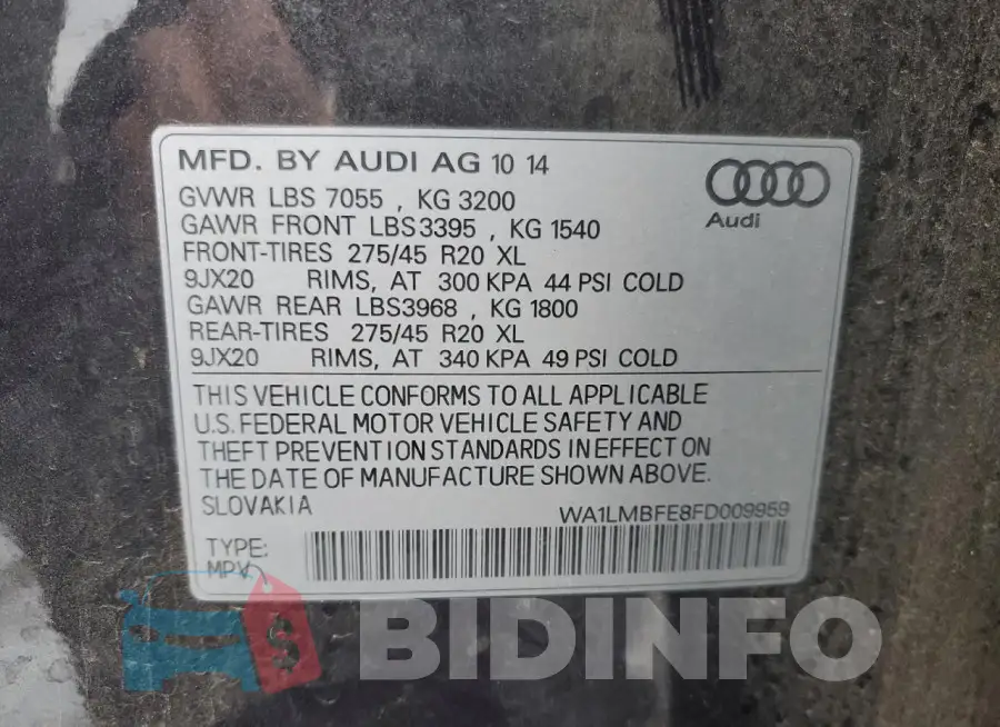 WA1LMBFE8FD009959 Photo# 13
