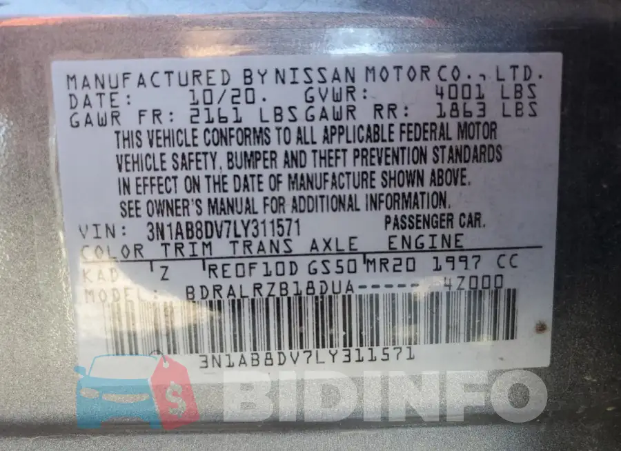 3N1AB8DV7LY311571 Photo# 12