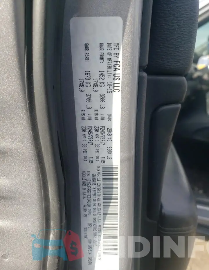 1C4RJFAG7FC164310 Photo# 13