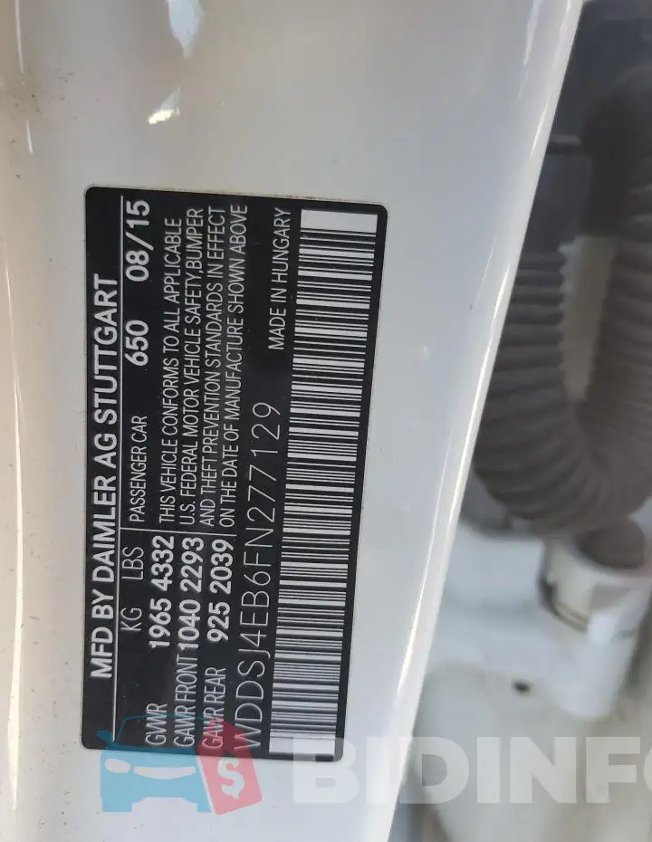 WDDSJ4EB6FN277129 Photo# 13