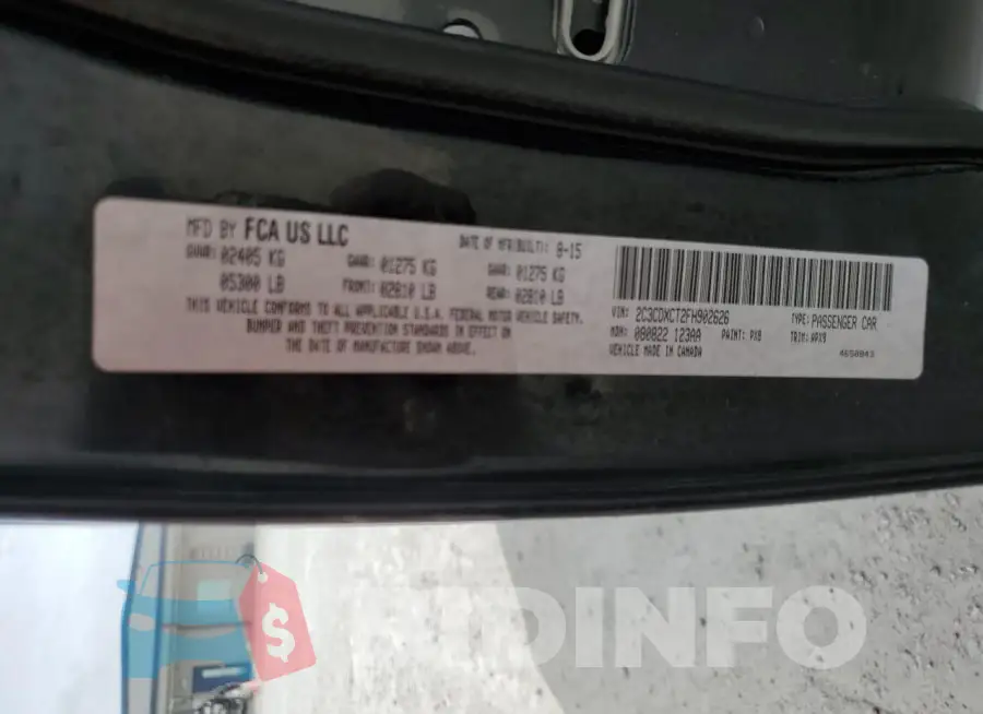 2C3CDXCT2FH902626 Photo# 12