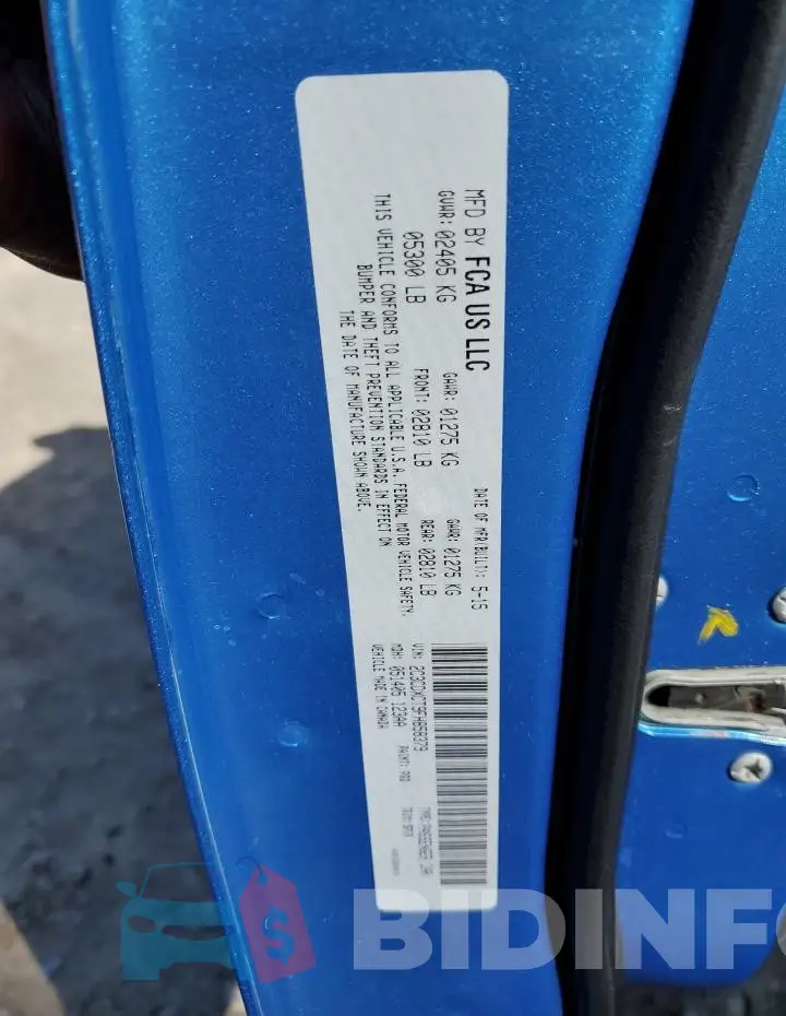 2C3CDXCT9FH858379 Photo# 12