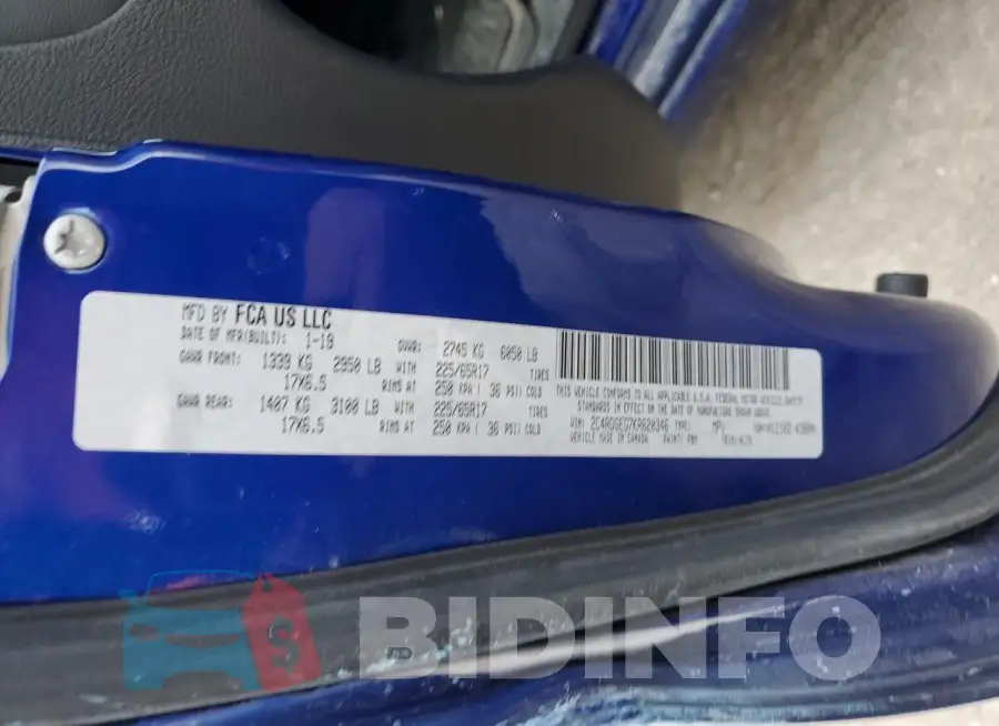 2C4RDGEG7KR620346 Photo# 12