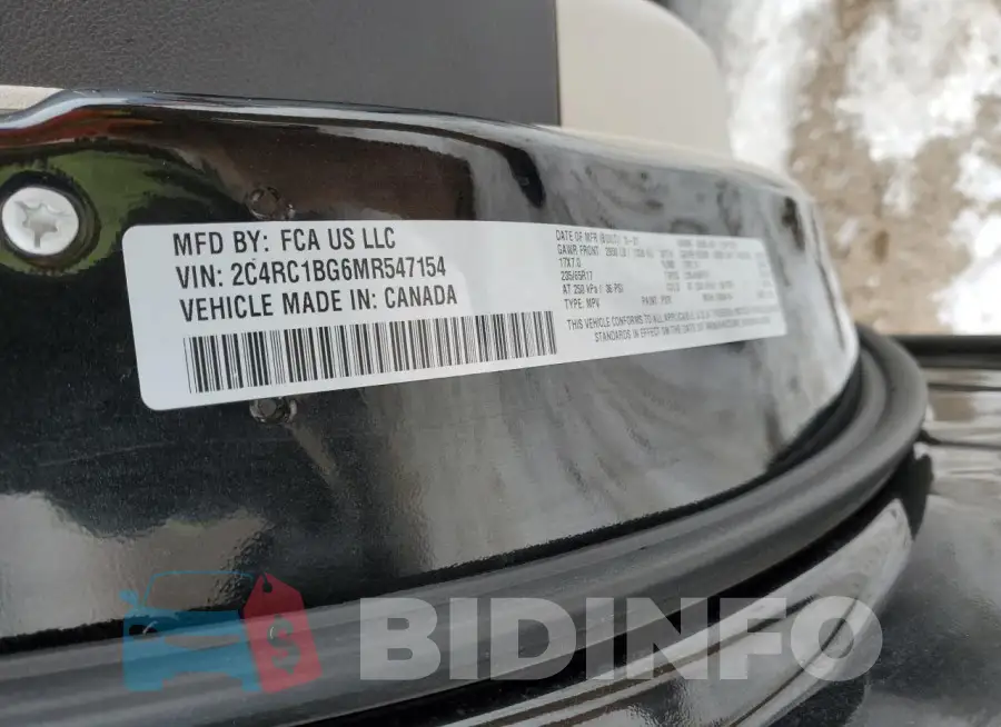 2C4RC1BG6MR547154 Photo# 13