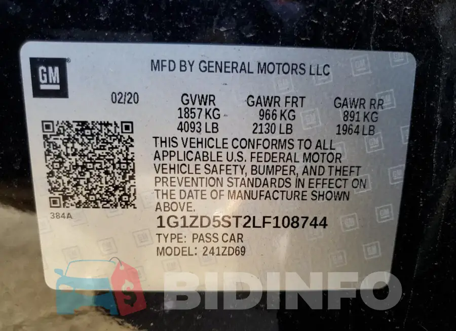 1G1ZD5ST2LF108744 Photo# 12
