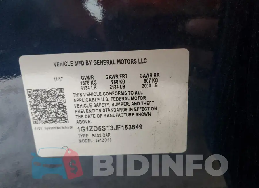 1G1ZD5ST3JF153849 Photo# 12