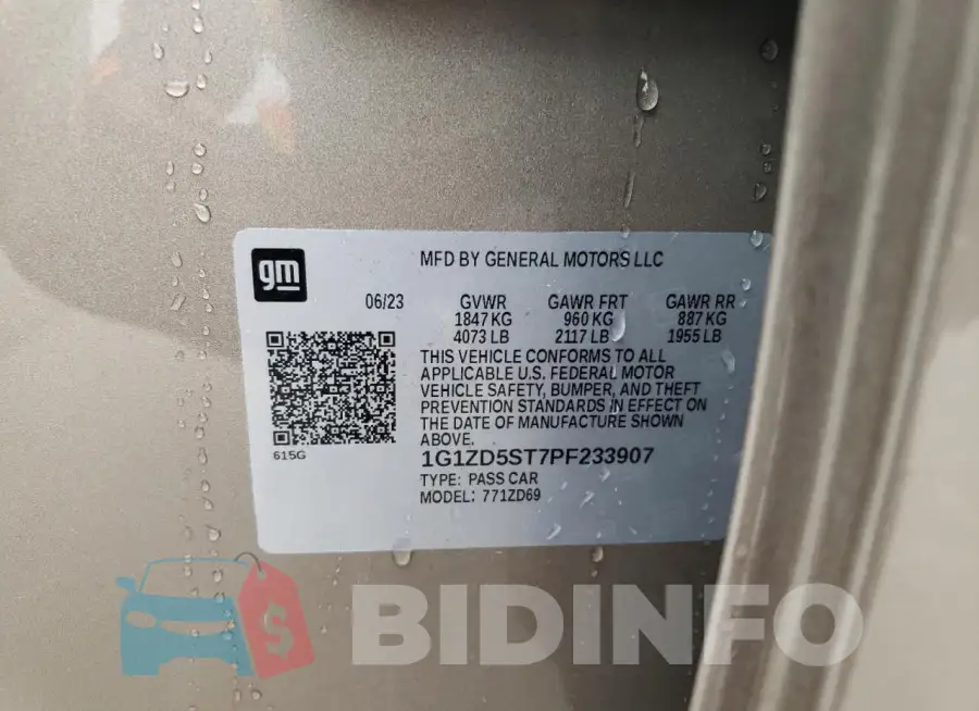 1G1ZD5ST7PF233907 Photo# 12