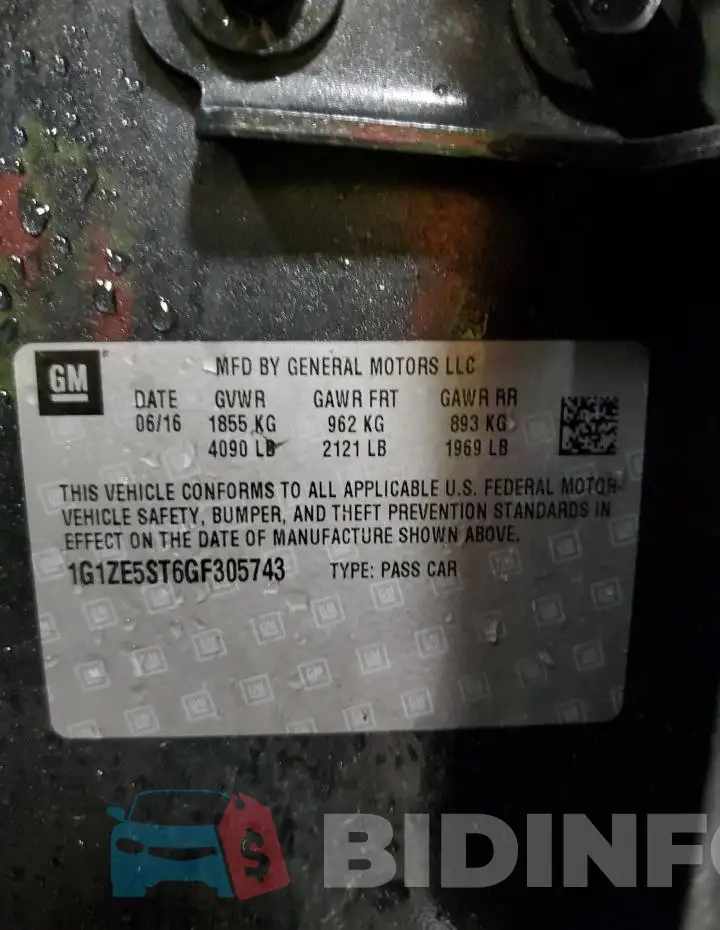 1G1ZE5ST6GF305743 Photo# 12