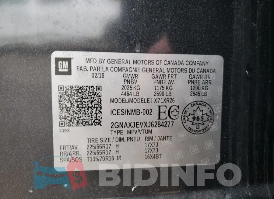 2GNAXJEVXJ6284277 Photo# 14