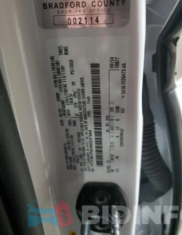 1FTFW1P83NKE97664 Photo# 12