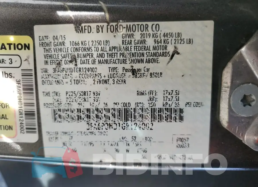 3FA6P0HD1GR124002 Photo# 12