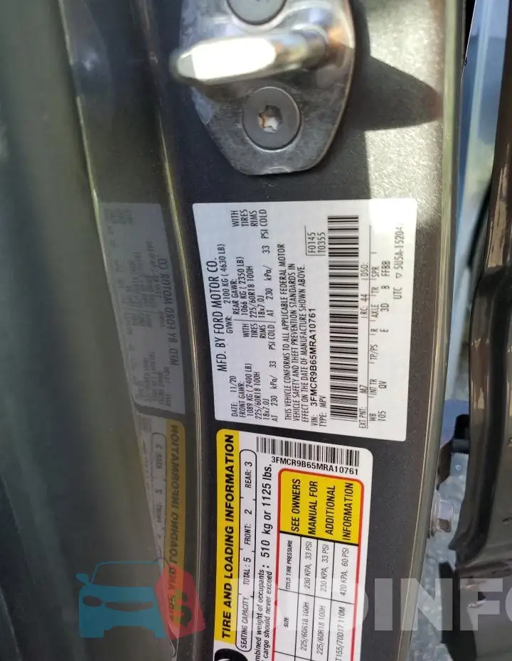 3FMCR9B65MRA10761 Photo# 13