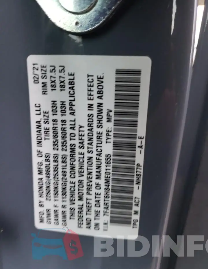 7FART6H84ME011655 Photo# 12