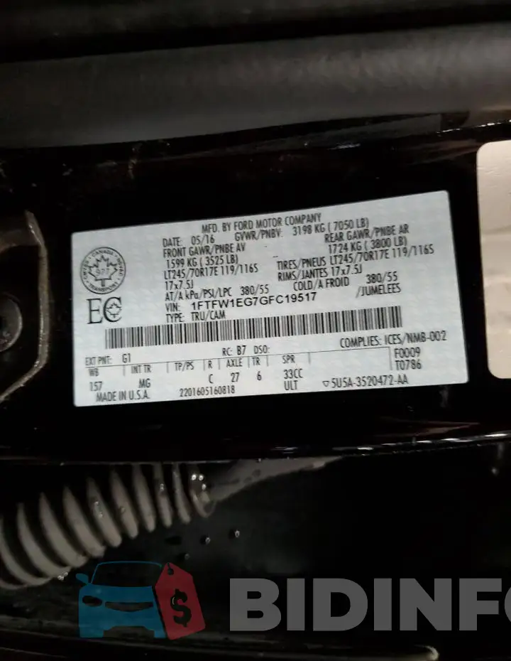 1FTFW1EG7GFC19517 Photo# 12