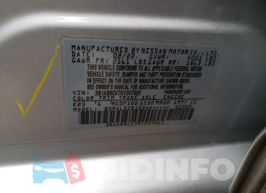 3N1AB8CV7NY247665 Photo# 12