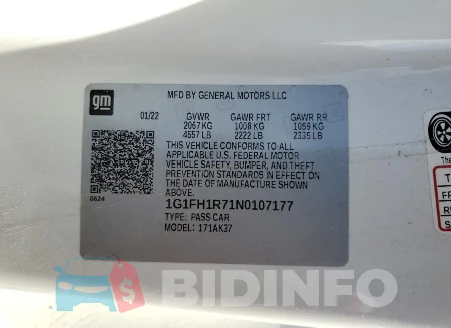1G1FH1R71N0107177 Photo# 12