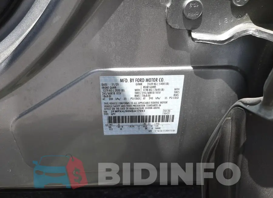 2FMPK4J98NBA17093 Photo# 10