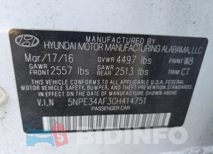 5NPE34AF3GH414751 Photo# 12