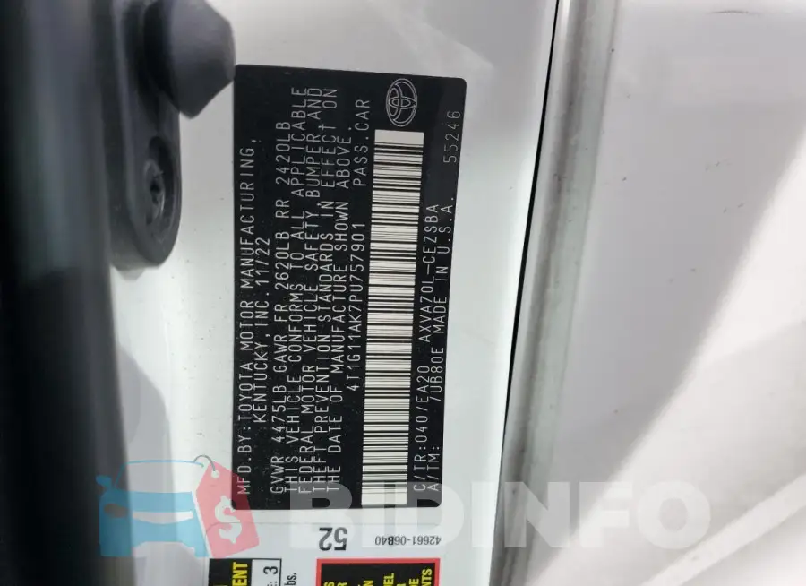 4T1G11AK7PU757901 Photo# 12