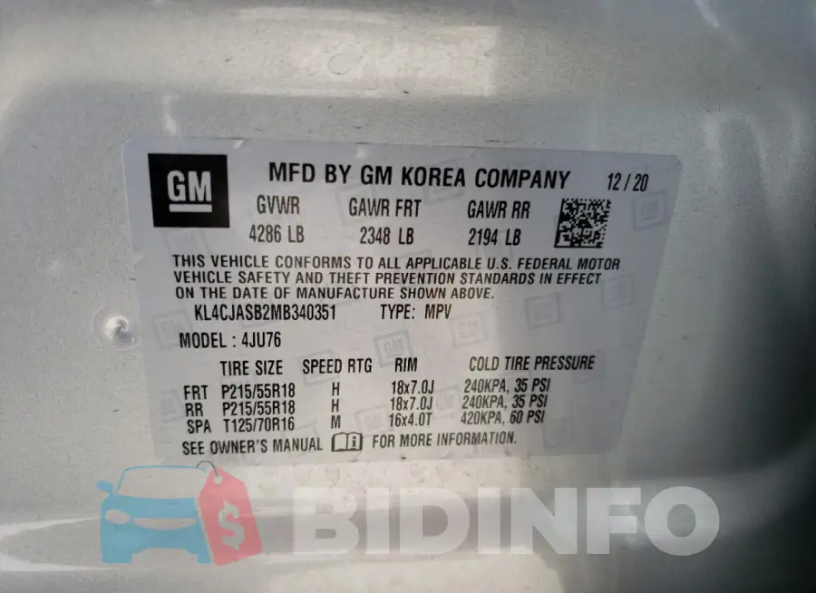 KL4CJASB2MB340351 Photo# 13