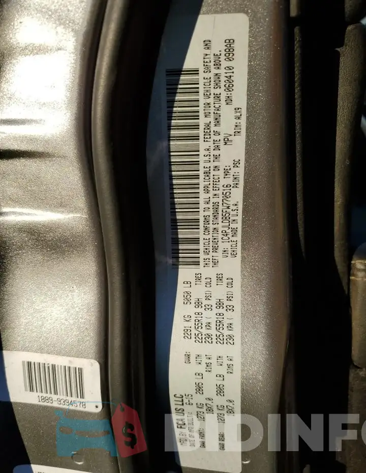 1C4PJLDB5FW770516 Photo# 12