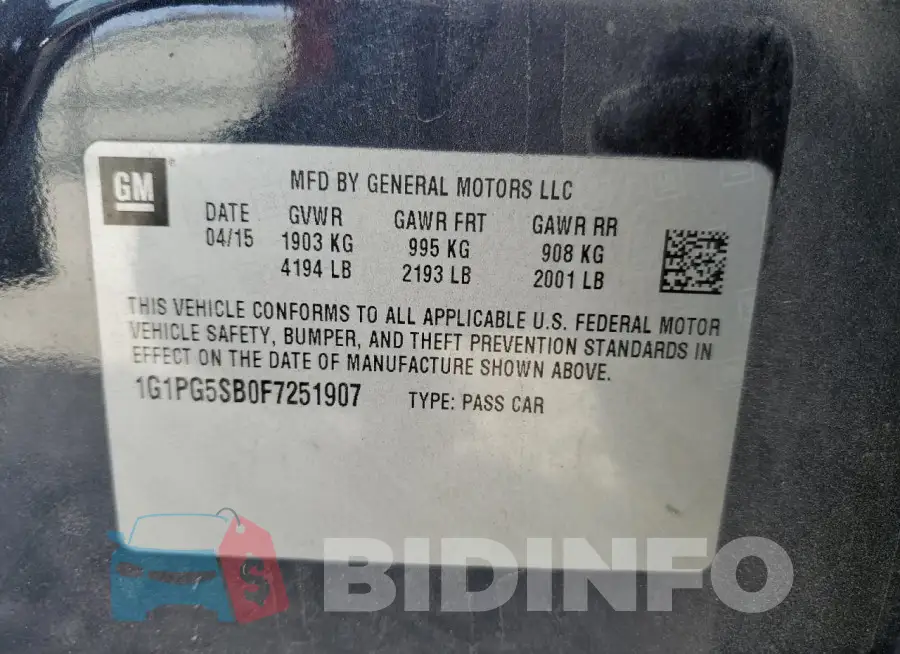 1G1PG5SB0F7251907 Photo# 12