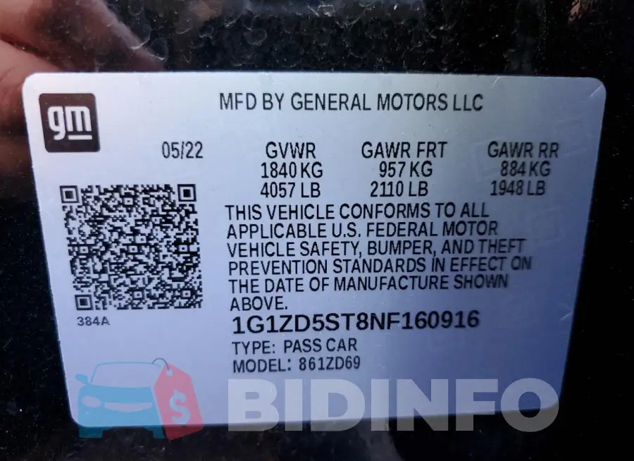 1G1ZD5ST8NF160916 Photo# 12