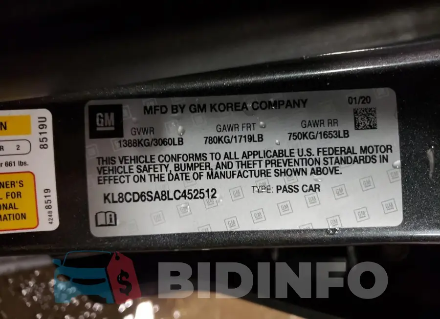 KL8CD6SA8LC452512 Photo# 12