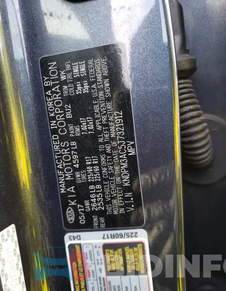 KNDPM3AC5J7321912 Photo# 13
