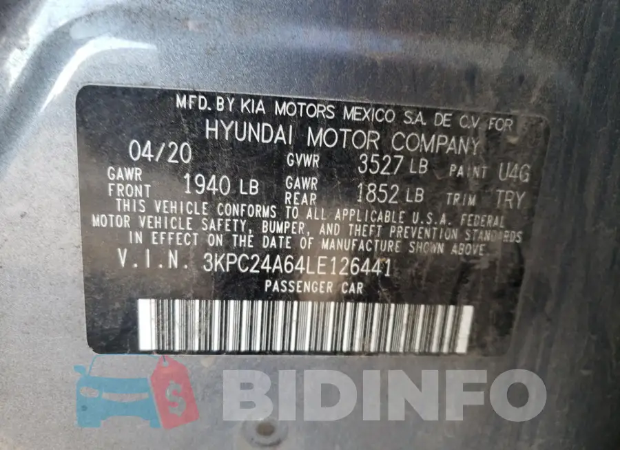 3KPC24A64LE126441 Photo# 12