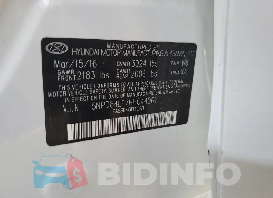 5NPD84LF7HH044061 Photo# 12