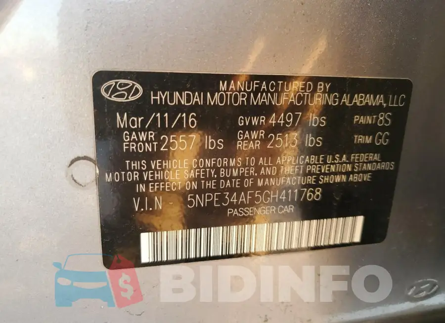 5NPE34AF5GH411768 Photo# 12