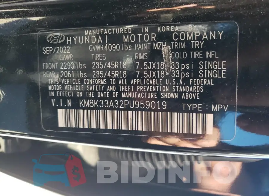 KM8K33A32PU959019 Photo# 12
