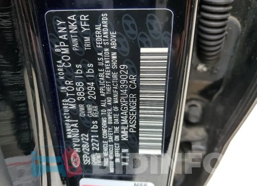 KMHLM4AGXPU439029 Photo# 12