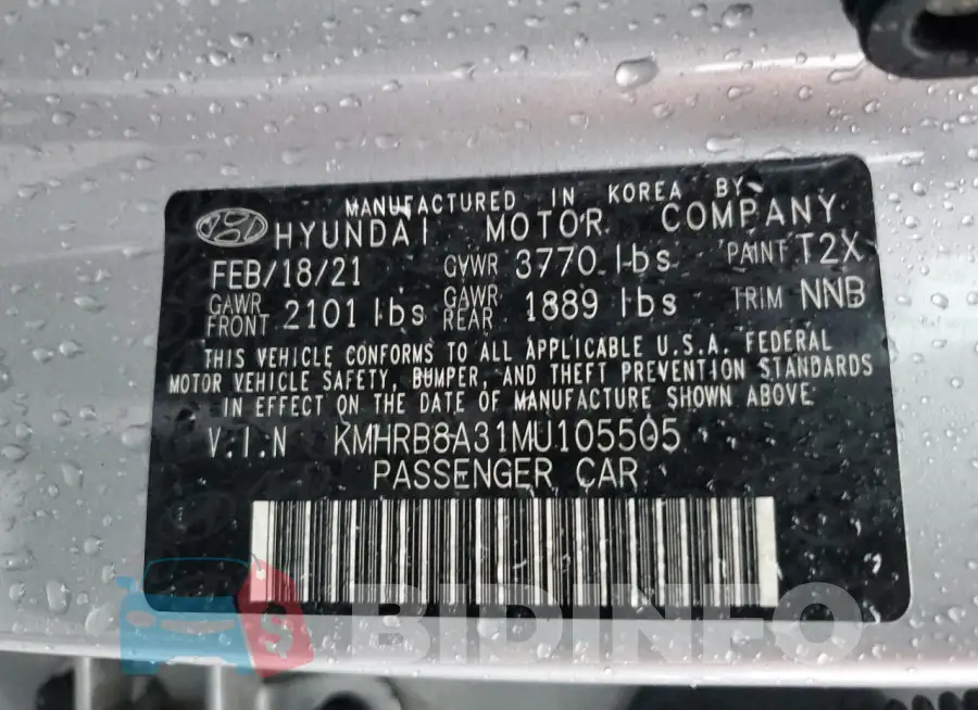 KMHRB8A31MU105505 Photo# 13