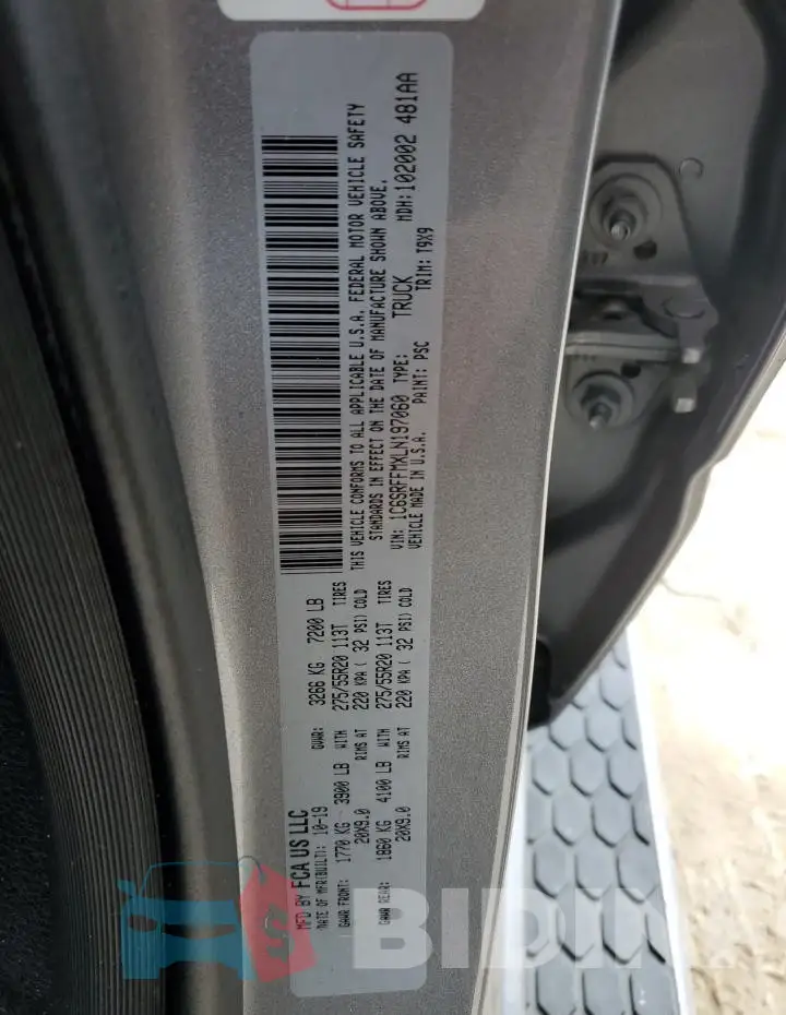 1C6SRFFMXLN197060 Photo# 12