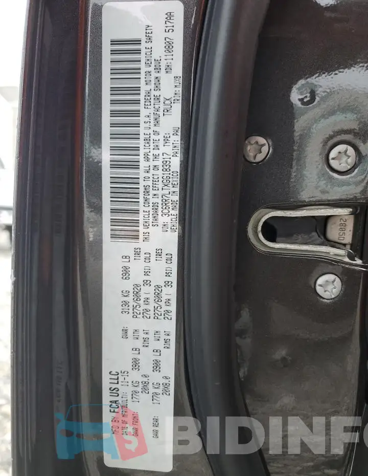 3C6RR7LTXGG183917 Photo# 12