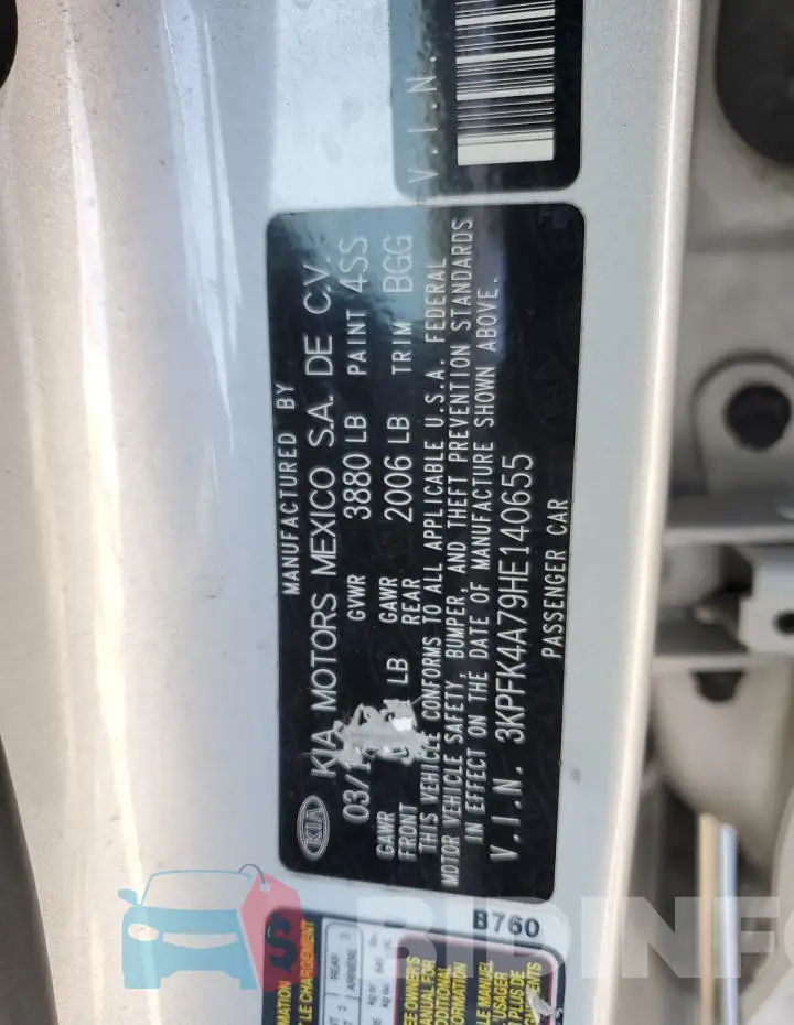 3KPFK4A79HE140655 Photo# 12