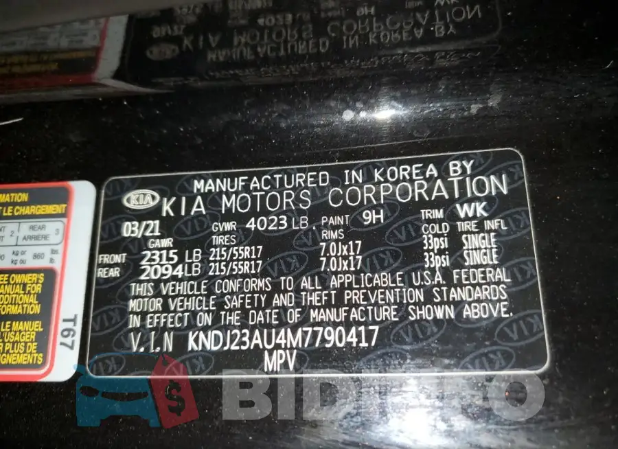 KNDJ23AU4M7790417 Photo# 14