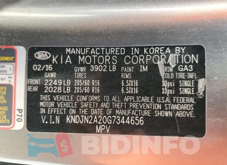 KNDJN2A20G7344656 Photo# 13